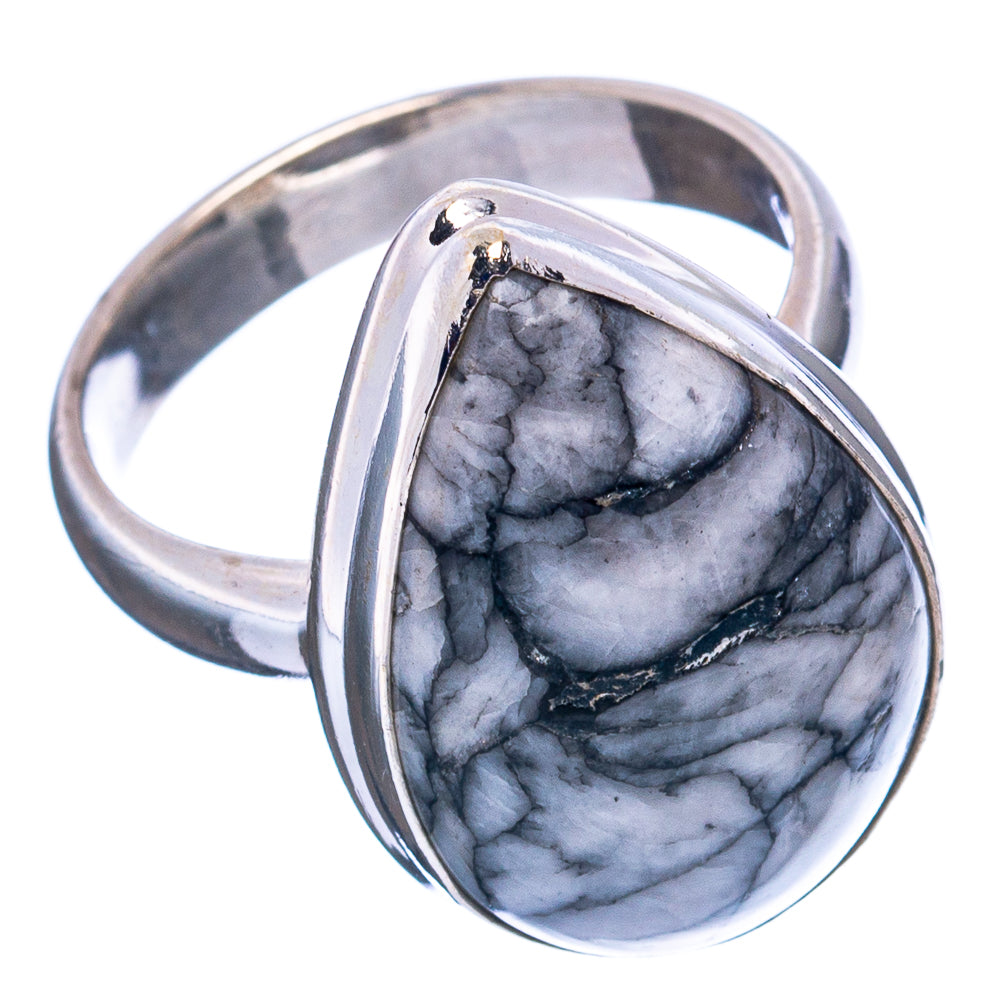 Pinolith Jasper Ring Size 5.75 (.925 Sterling Silver)