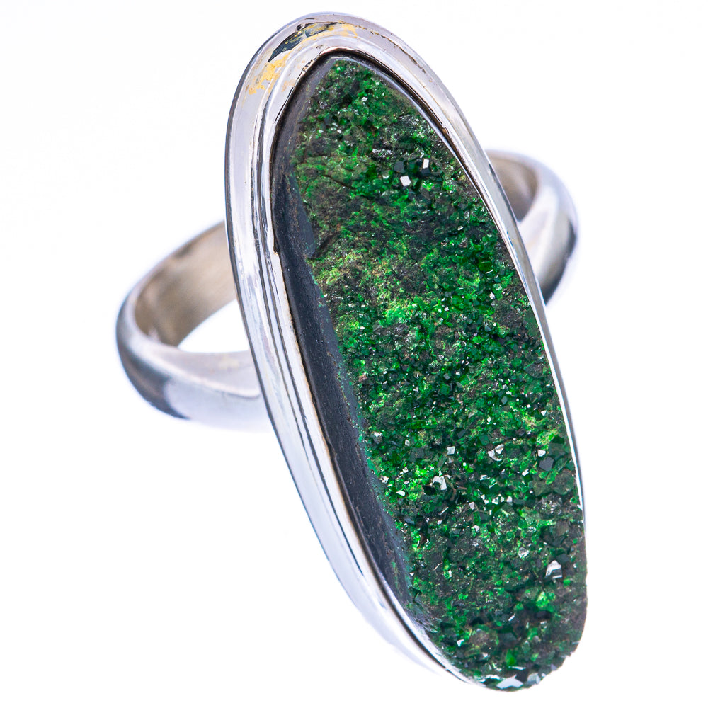 Rare Uvarovite Garnet Ring Size 6 (925 Sterling Silver) R2136