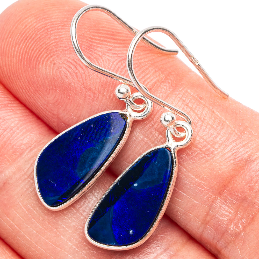 Lapis Lazuli Earrings 1 1/4" (925 Sterling Silver) E1895