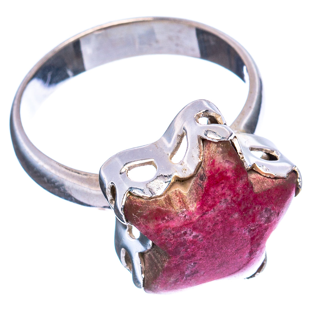 Thulite Star Ring Size 7.25 (.925 Sterling Silver)