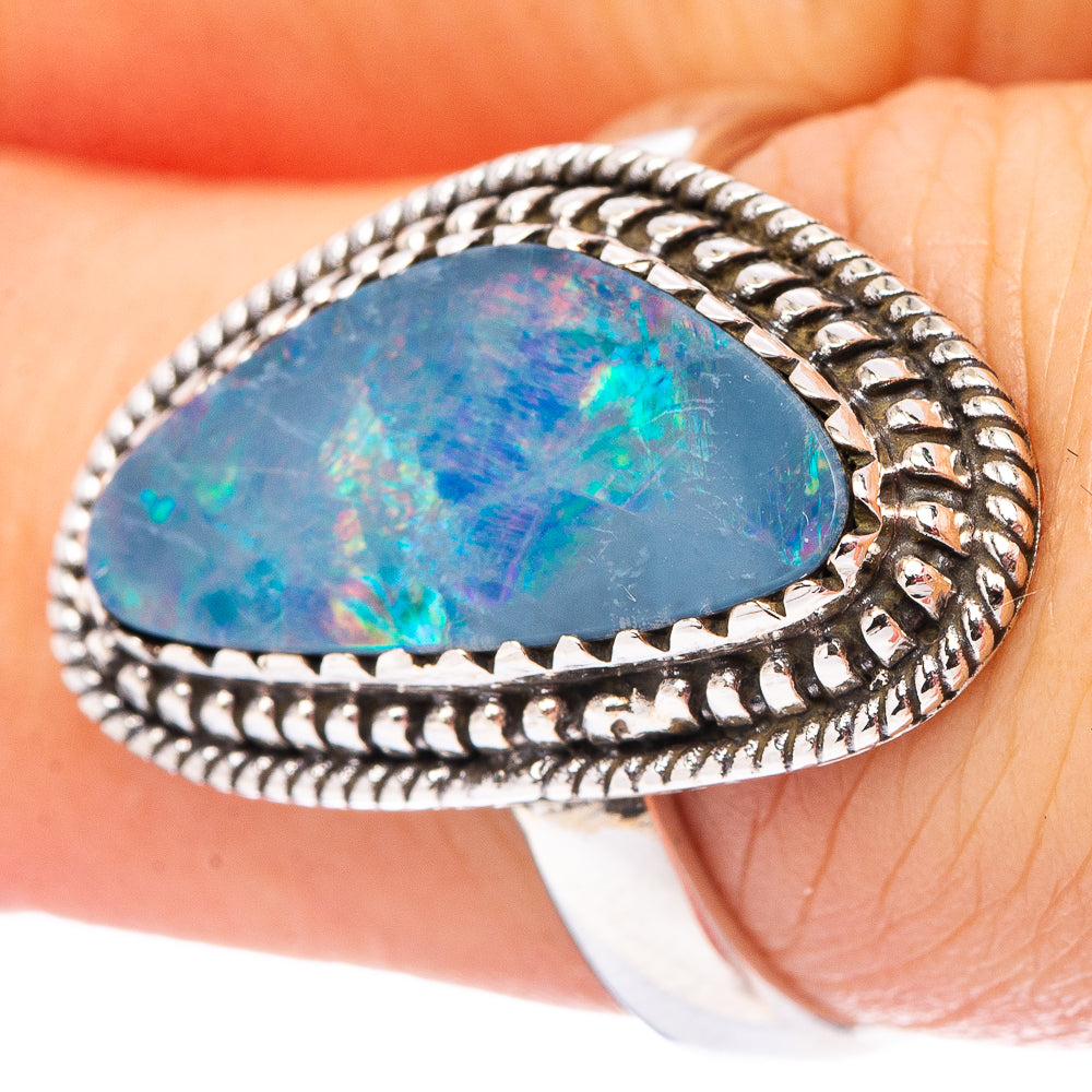 Rare Doublet Opal Ring Size 6.75 (.925 Sterling Silver)