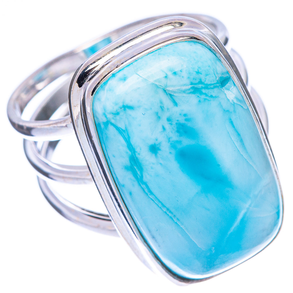 Larimar Ring Size 6.75 (925 Sterling Silver) R1728