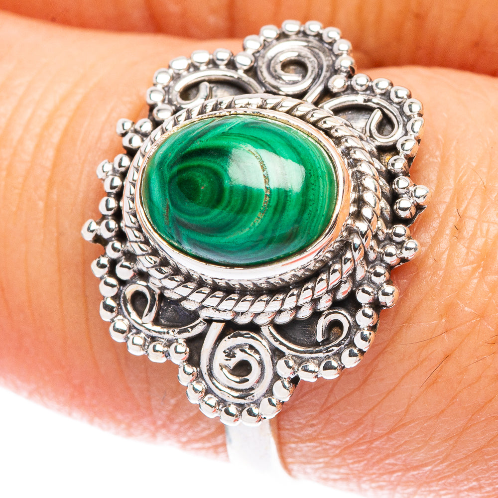 Malachite Ring Size 8 (925 Sterling Silver) R146784