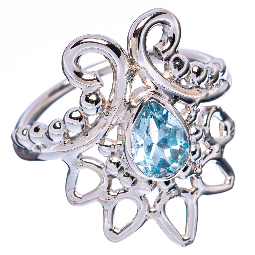 Asc Premium Blue Topaz Ring Size 6.75 (925 Sterling Silver) R3499