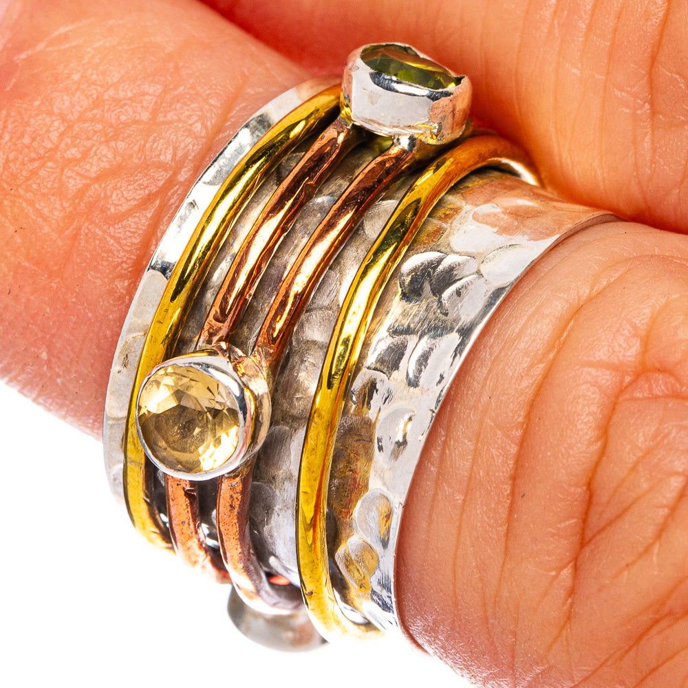 Garnet, Amethyst, Citrine Ring Size 5 (925 Sterling Silver) R1302