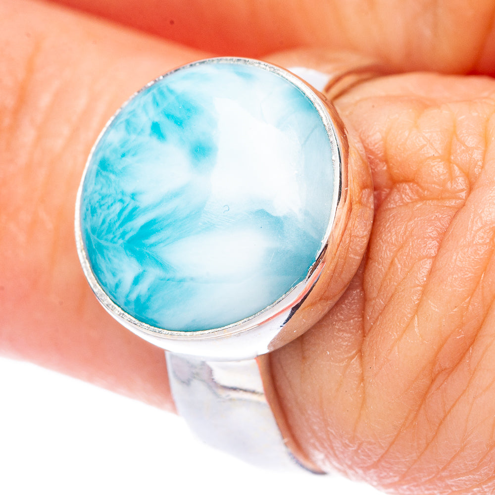 Larimar Ring Size 5.75 (925 Sterling Silver) R1722