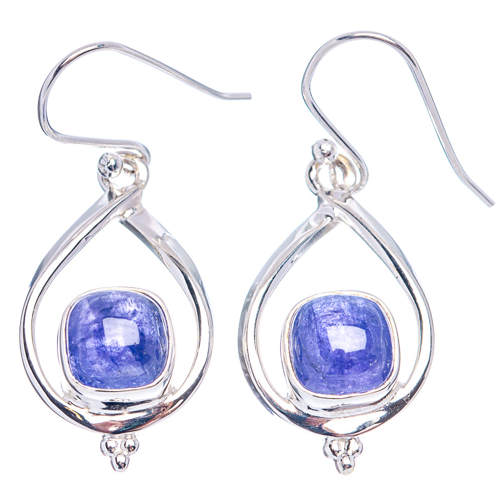 Premium Tanzanite Earrings 1 1/2" (.925 Sterling Silver)