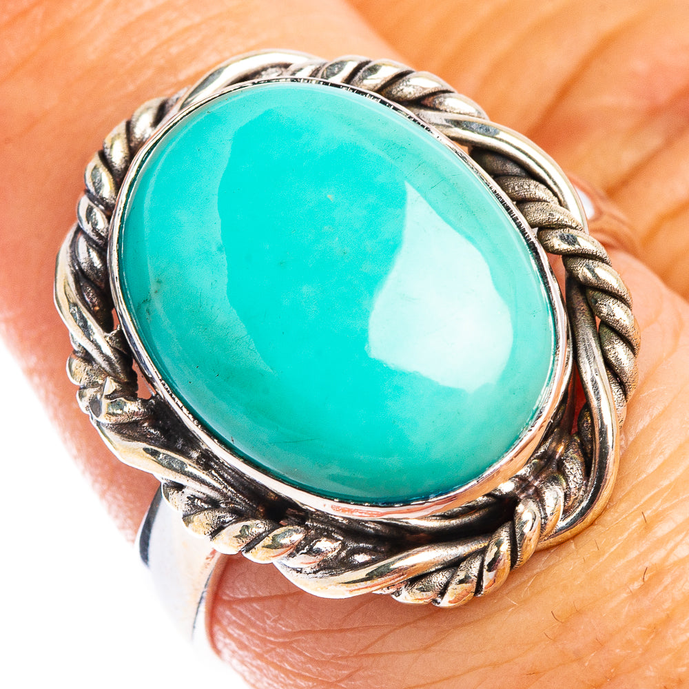 Rare Kingman Turquoise Ring Size 7.75 (.925 Sterling Silver)