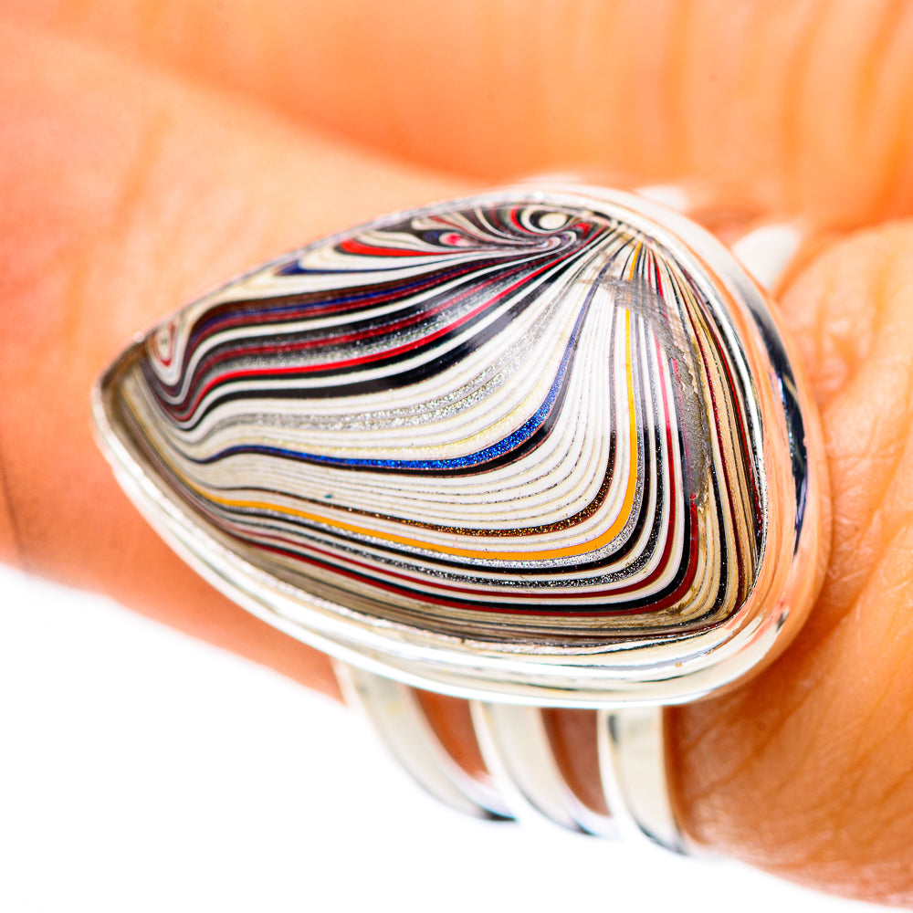 Fordite 925 Sterling Silver Ring Size 6.75 (925 Sterling Silver) RING139524