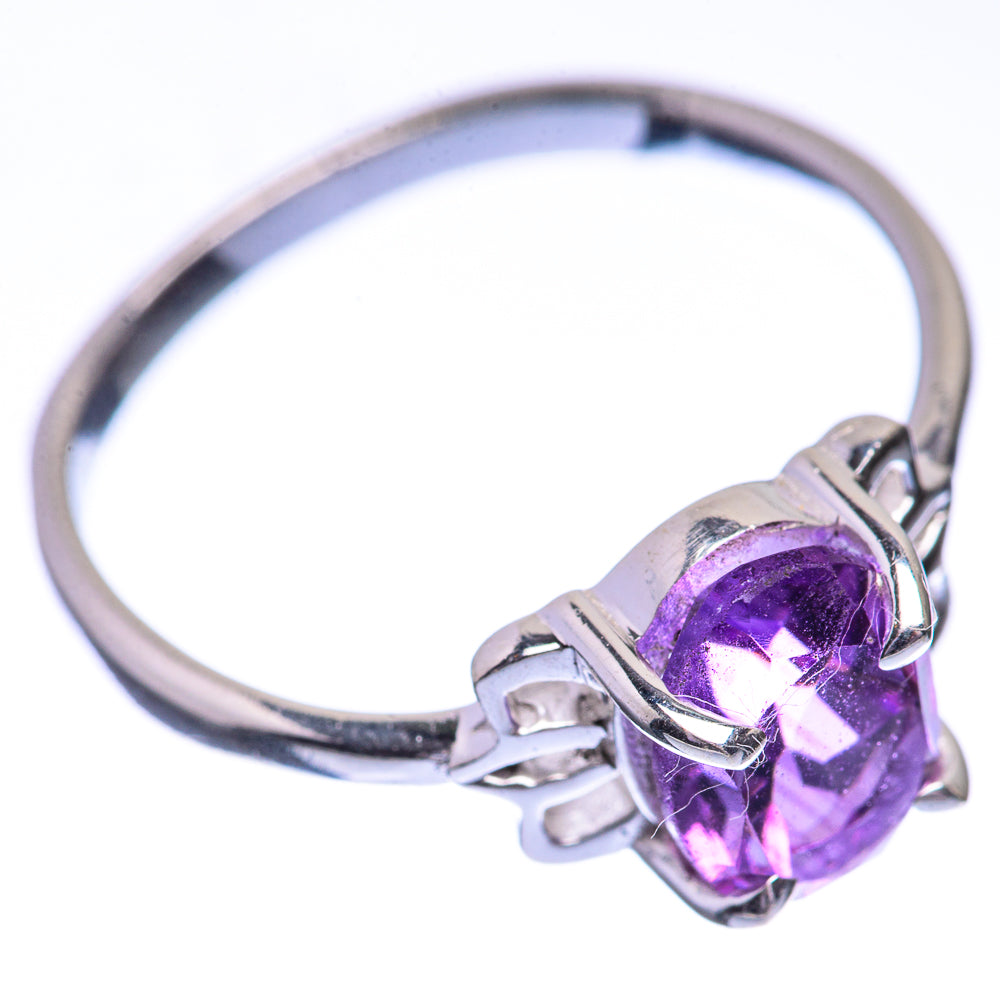 Faceted Amethyst Dainty Ring Size 6 (925 Sterling Silver) R142535