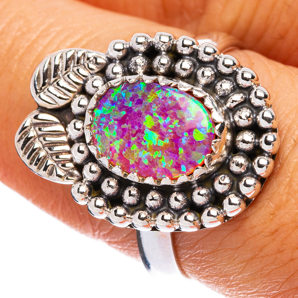 Synthetic Opal Ring Size 8 (925 Sterling Silver) R146305