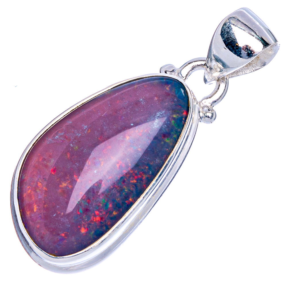 Rare Triplet Opal Pendant 1 1/4" (925 Sterling Silver) P40520