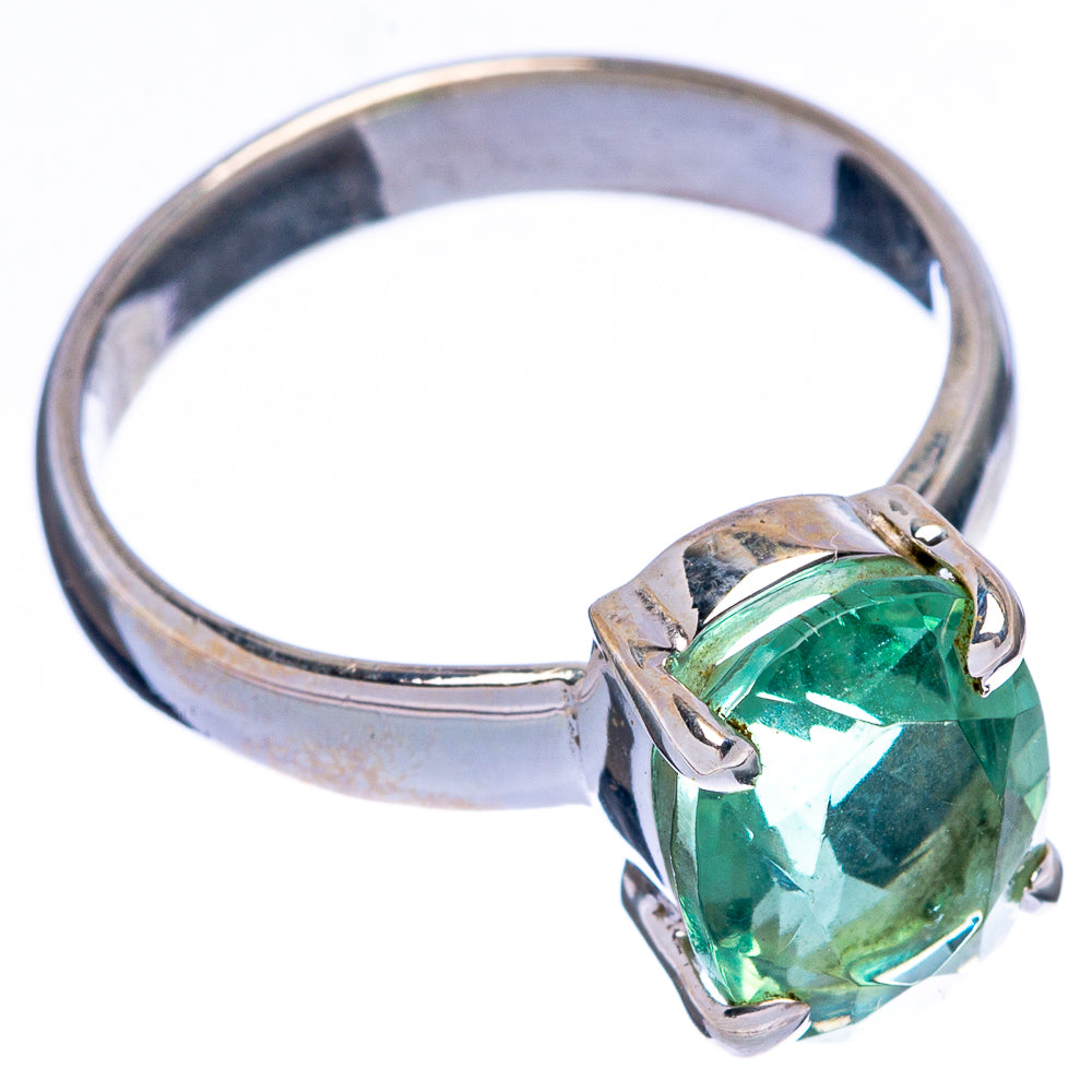 Rare Green Apatite Ring Size 6.75 (925 Sterling Silver) R146717