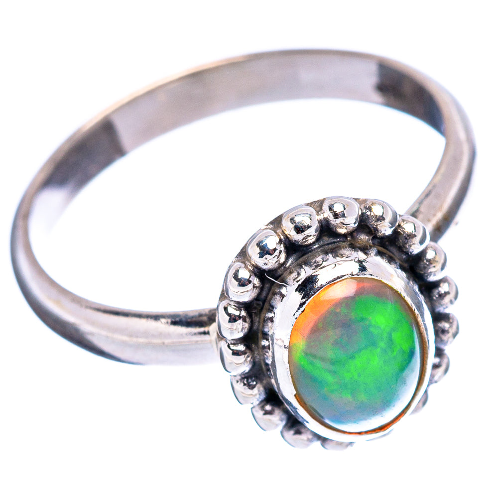 Rare Ethiopian Opal Ring Size 6.5 (.925 Sterling Silver)