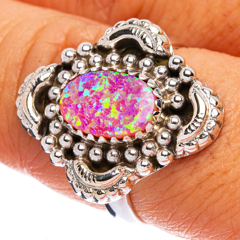 Synthetic Opal Ring Size 8.25 (925 Sterling Silver) R146309