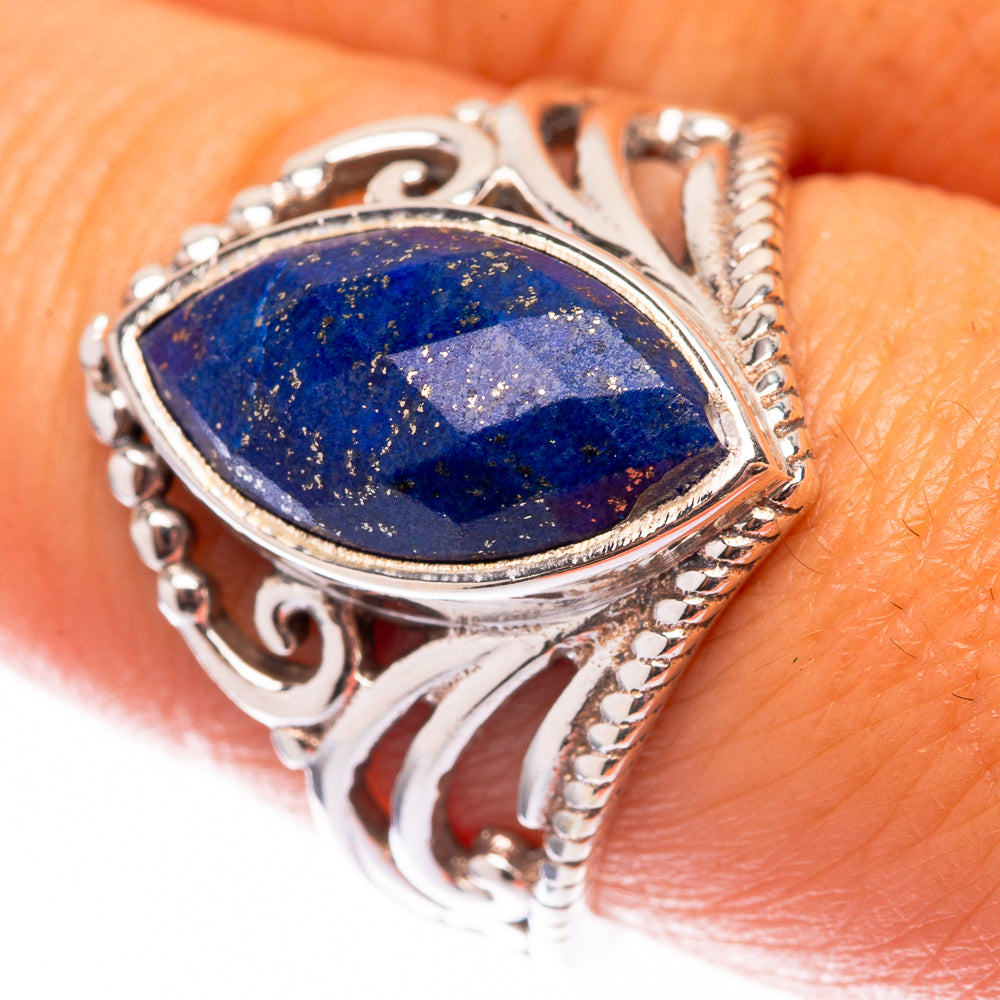 Lapis Lazuli 925 Sterling Silver Ring Size 8.25 (925 Sterling Silver) RING140341