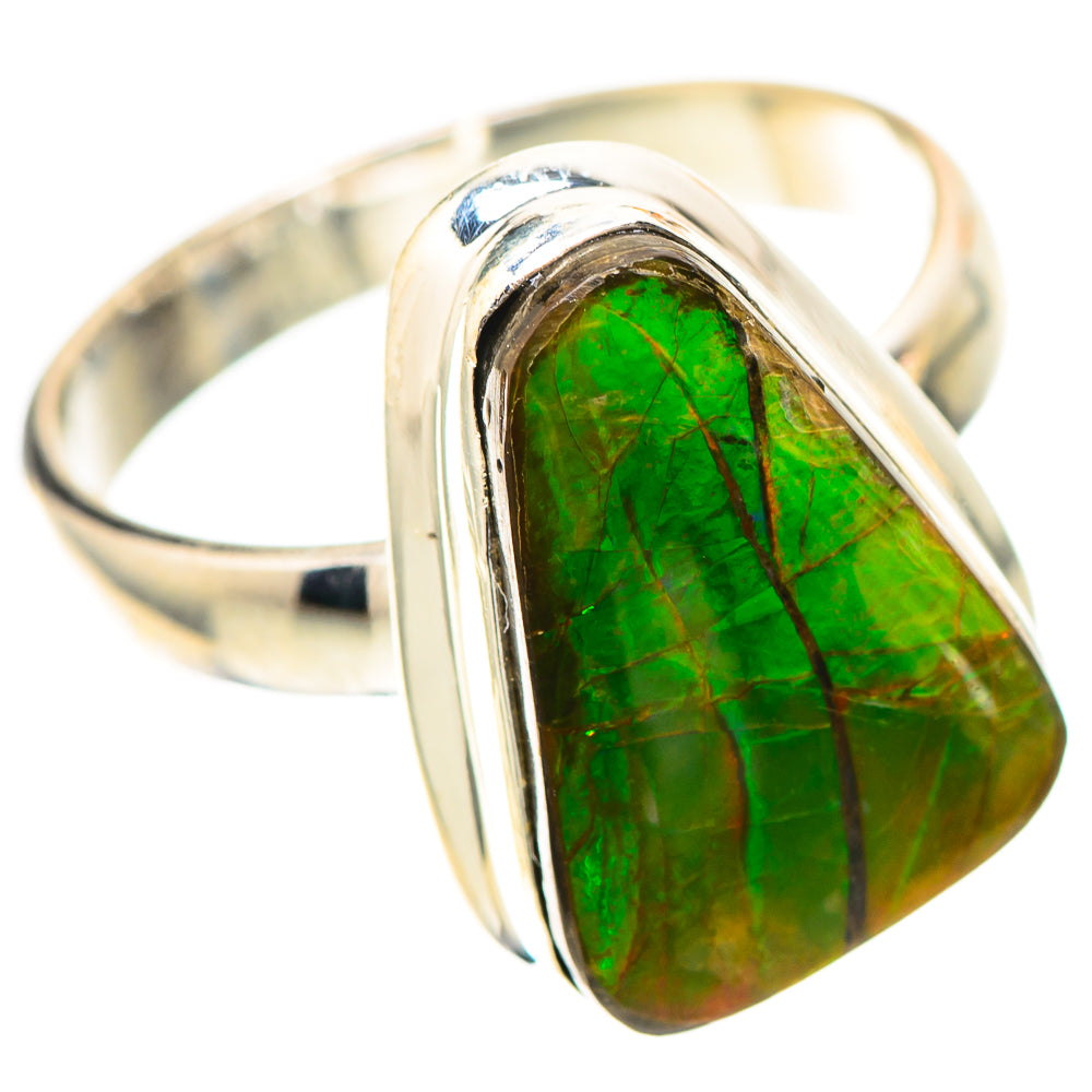 Canadian Ammolite 925 Sterling Silver Ring Size 8 (925 Sterling Silver) RING139392