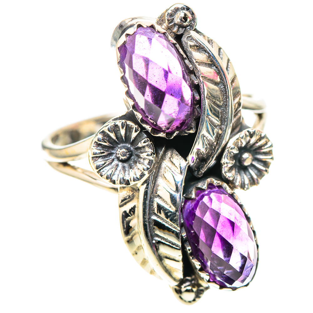 Faceted Amethyst Ring Size 9 (925 Sterling Silver) RING138389