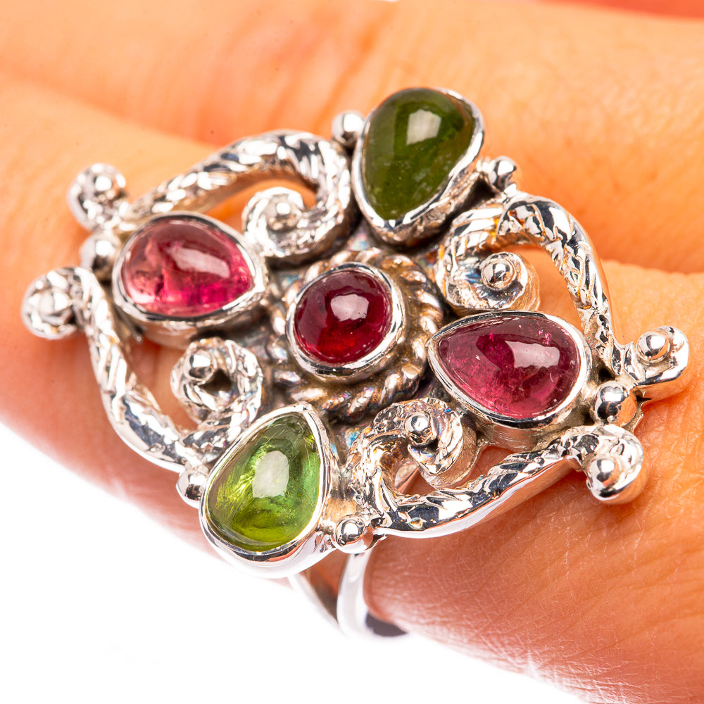 Signature Mixed Tourmaline Ring Size 8 (925 Sterling Silver) R141713