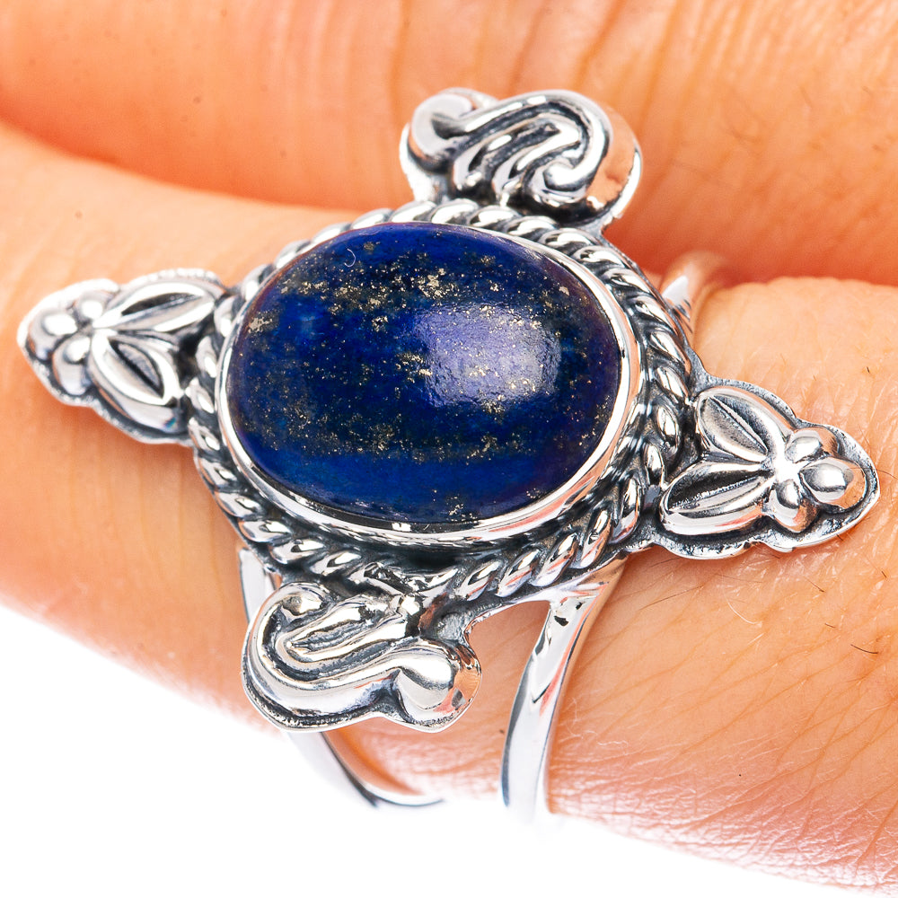 Premium Lapis Lazuli Ring Size 7 (925 Sterling Silver) R2638