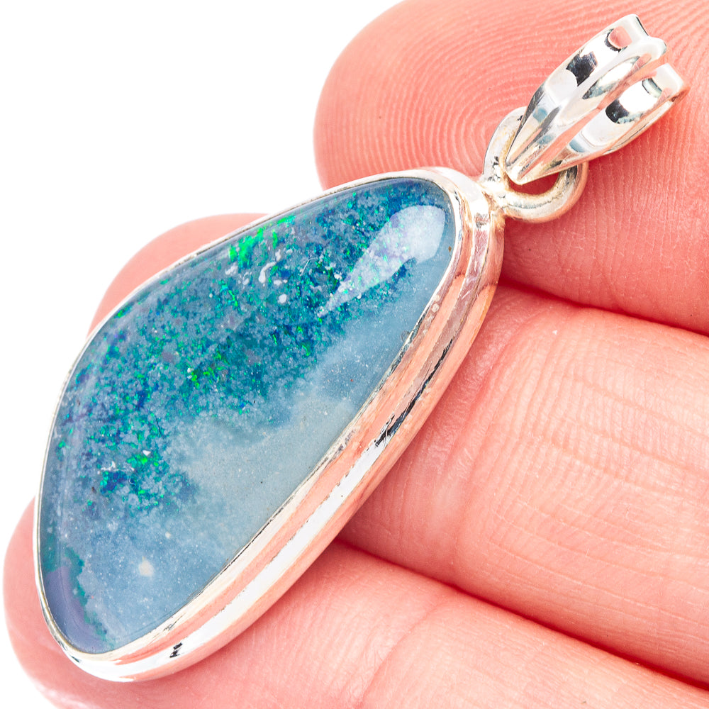 Rare Triplet Opal Pendant 1 5/8" (925 Sterling Silver) P44608