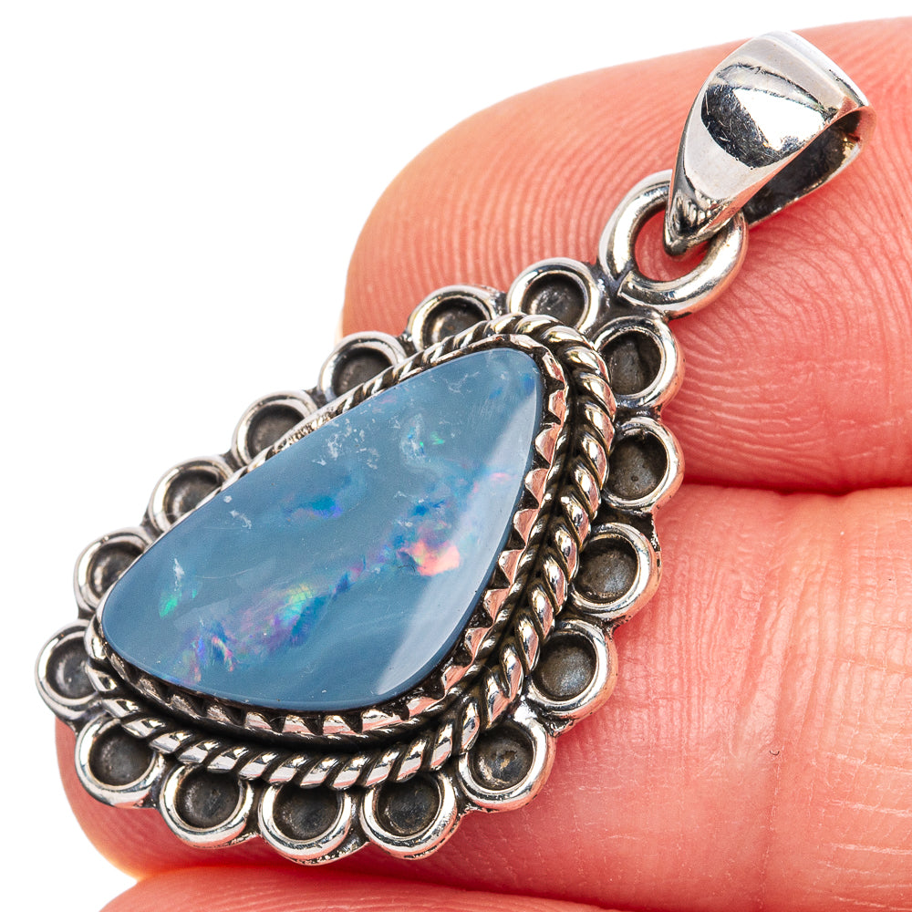 Doublet Opal Pendant 1 1/4" (925 Sterling Silver) P42136