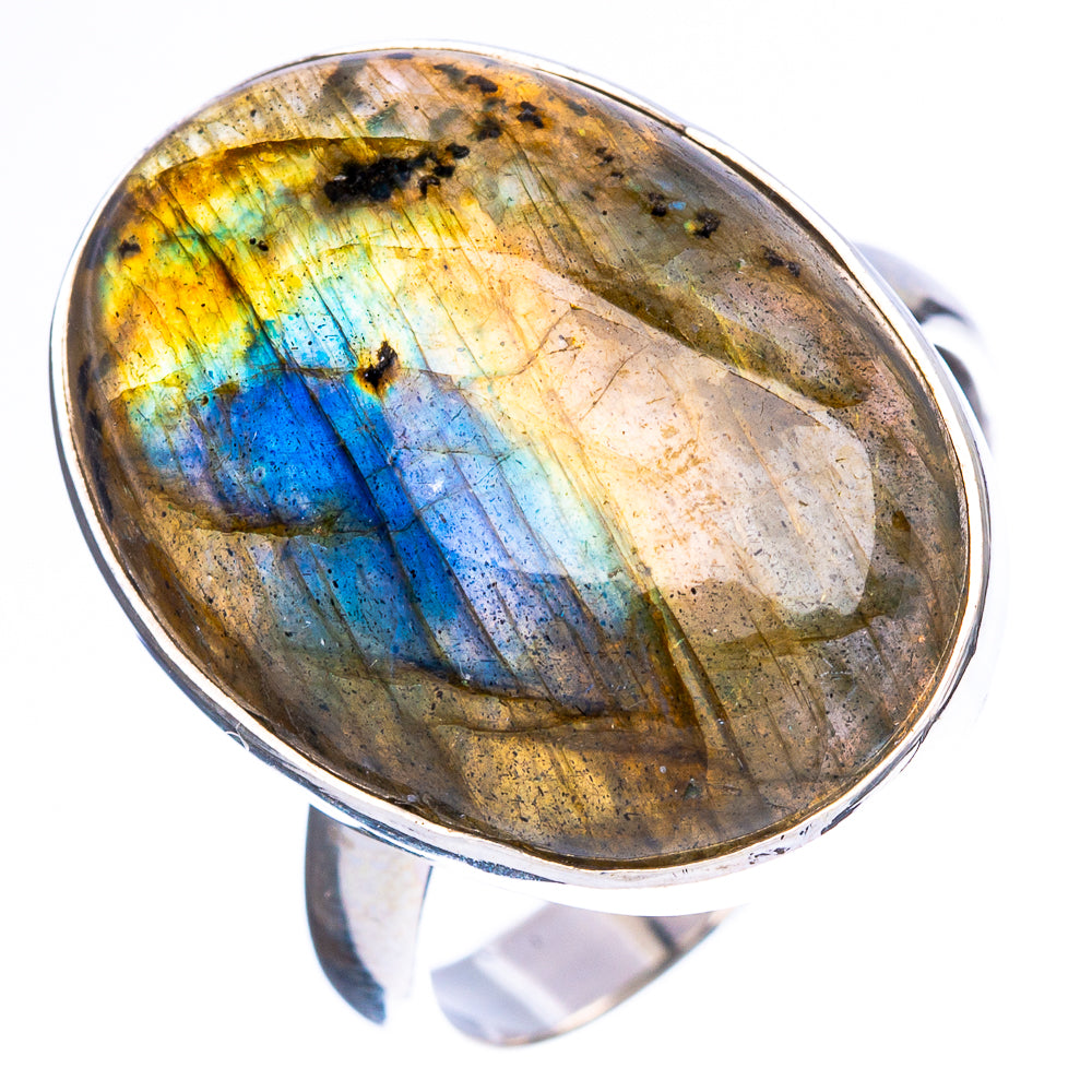 Labradorite Ring Size 8.75 (925 Sterling Silver) R4697