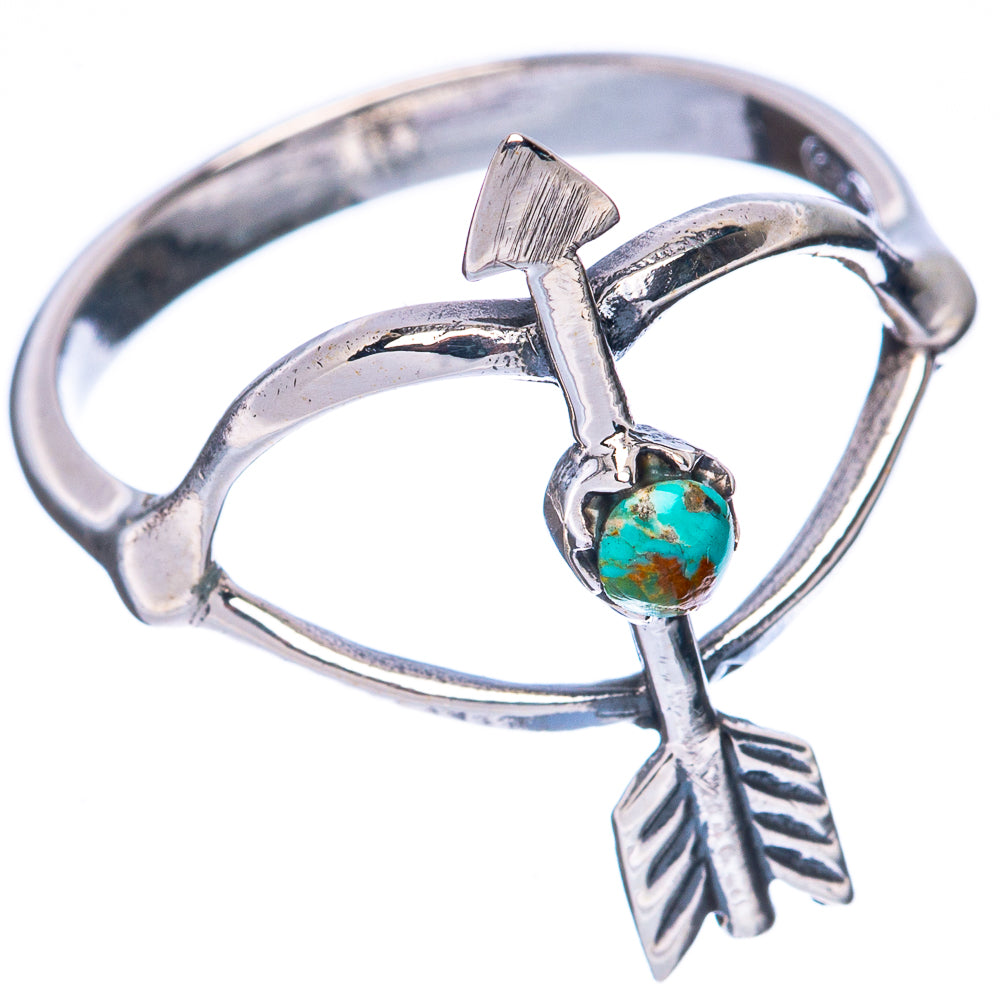 Rare Arizona Turquoise Ring Size 7.5 (925 Sterling Silver) R3045