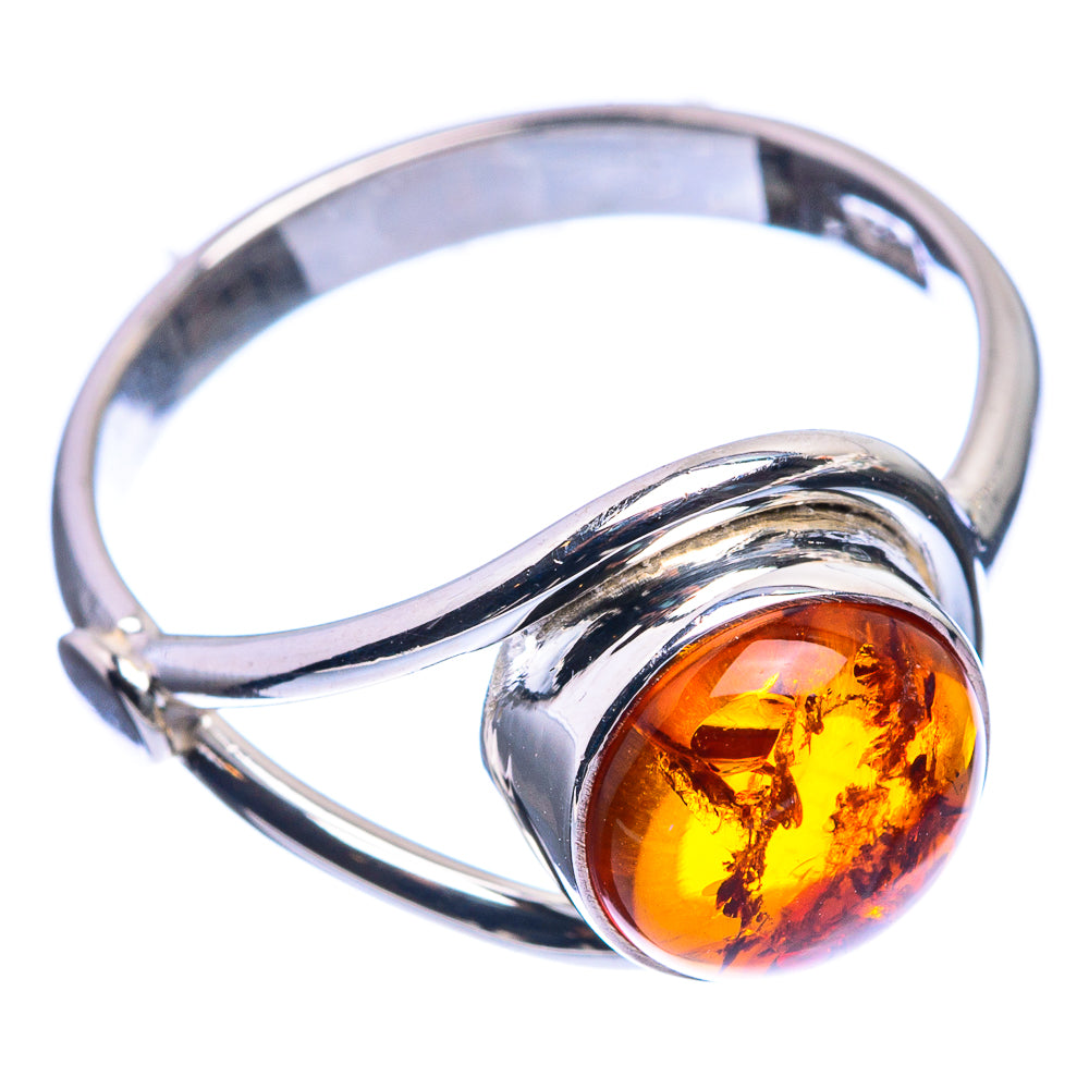 Baltic Amber Ring Size 6.5 (925 Sterling Silver) R142380