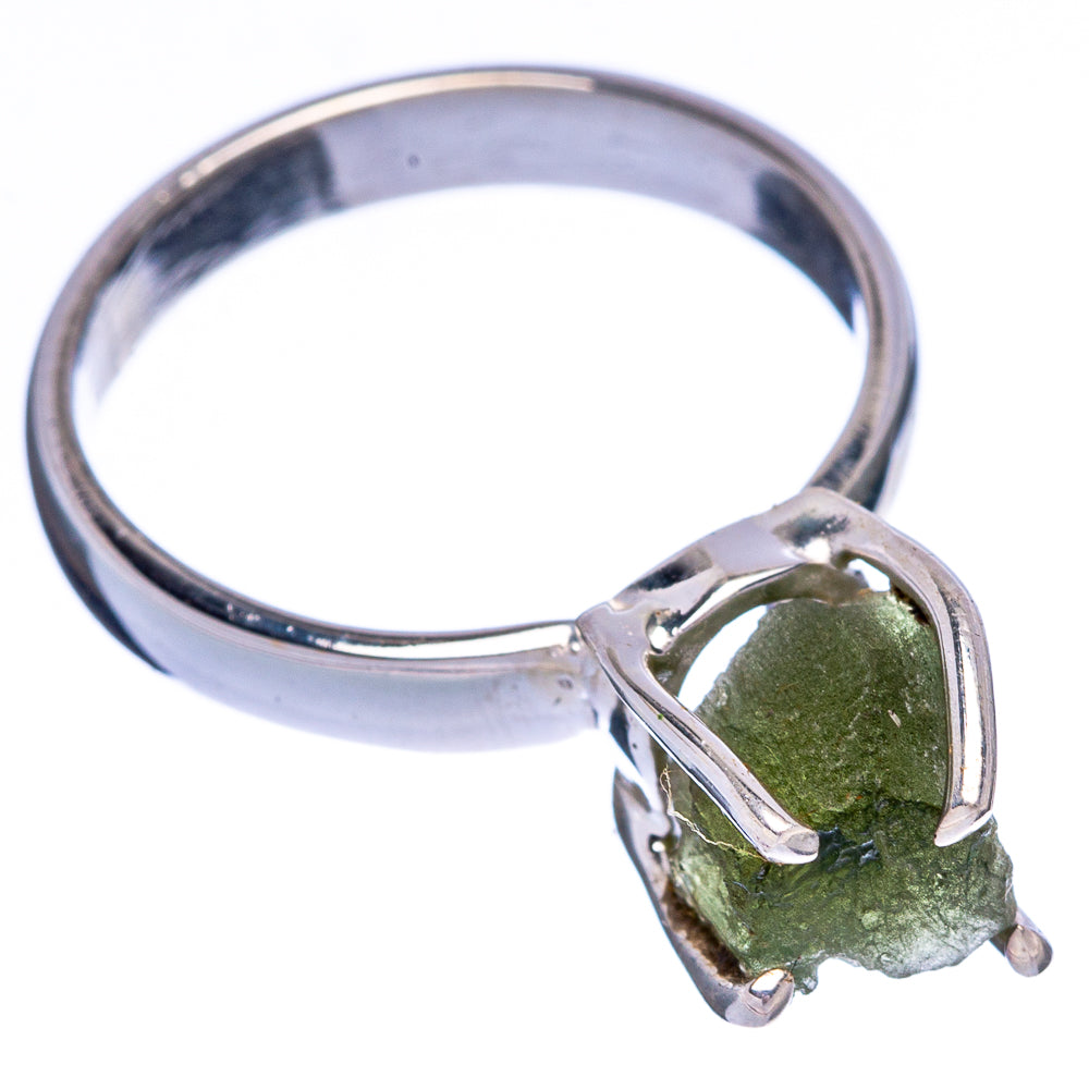 Rare Czech Moldavite Ring Size 7 (925 Sterling Silver) R146723
