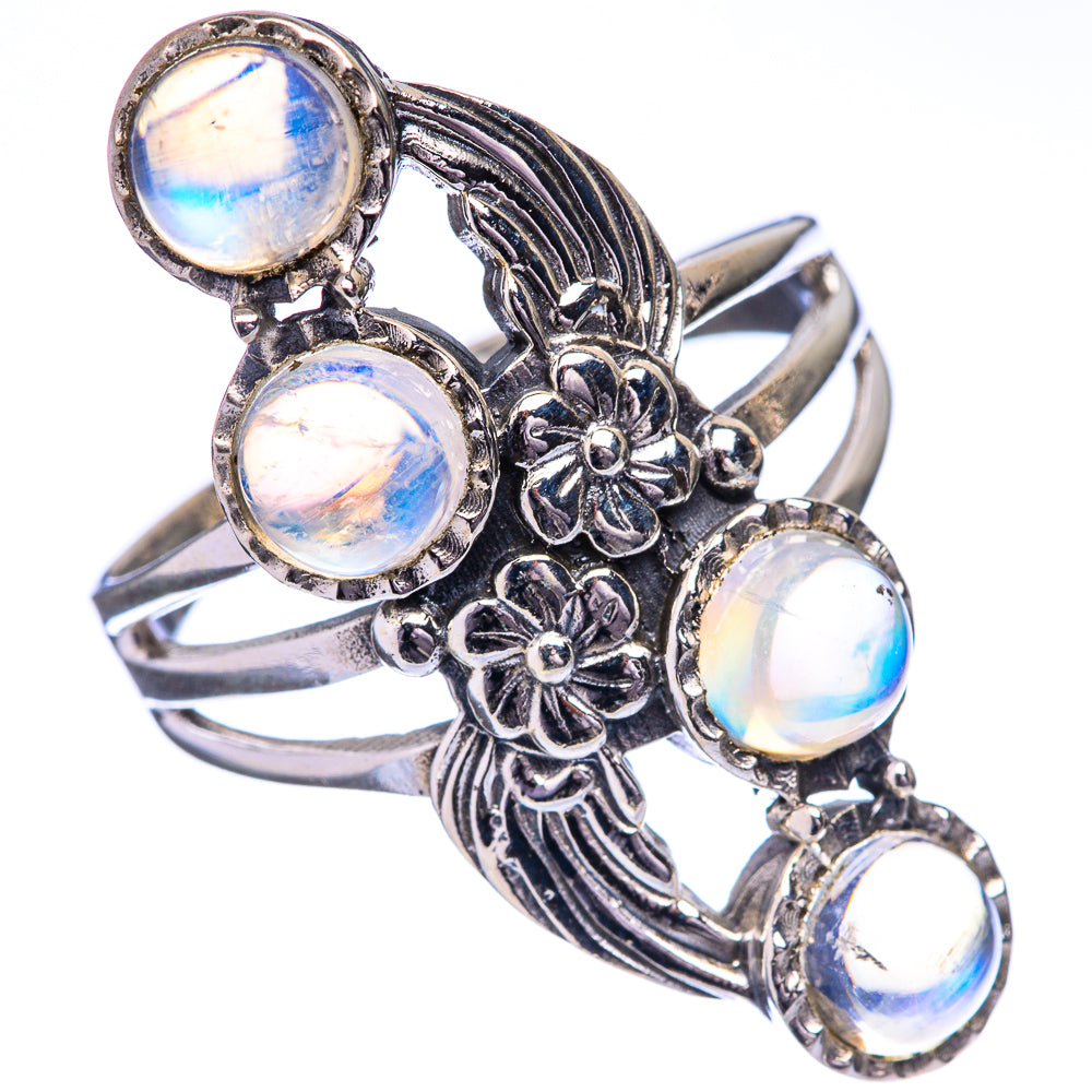 Rainbow Moonstone Ring Size 11 (925 Sterling Silver) R142637