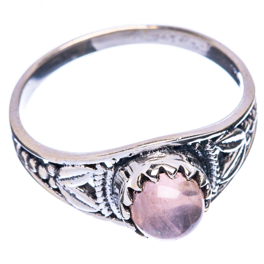 Rose Quartz Dainty Ring Size 7.75 (925 Sterling Silver) R5926