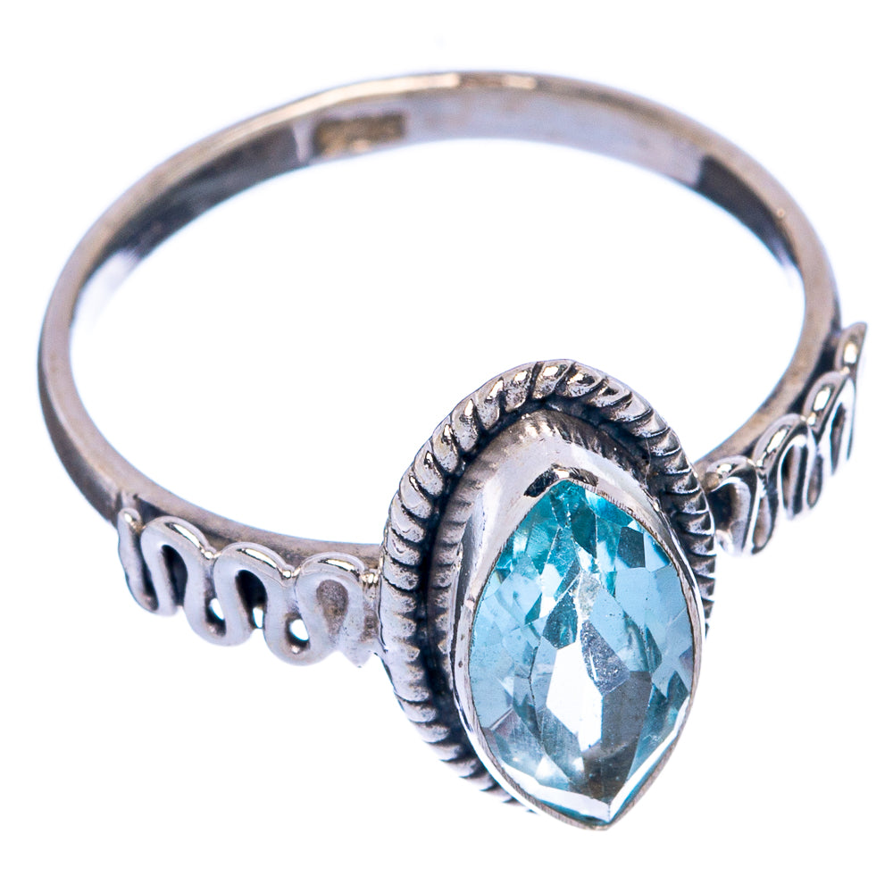 Blue Topaz Dainty Ring Size 5.75 (925 Sterling Silver) R145370