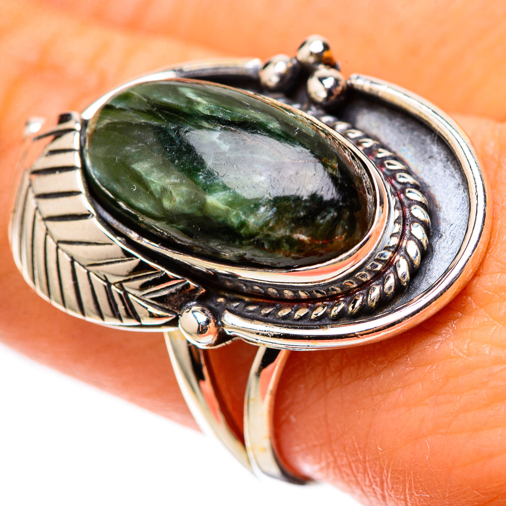 Seraphinite 925 Sterling Silver Ring Size 9 (925 Sterling Silver) RING139425