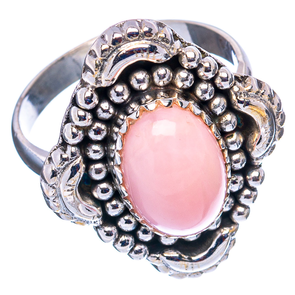Pink Opal Ring Size 8 (.925 Sterling Silver)