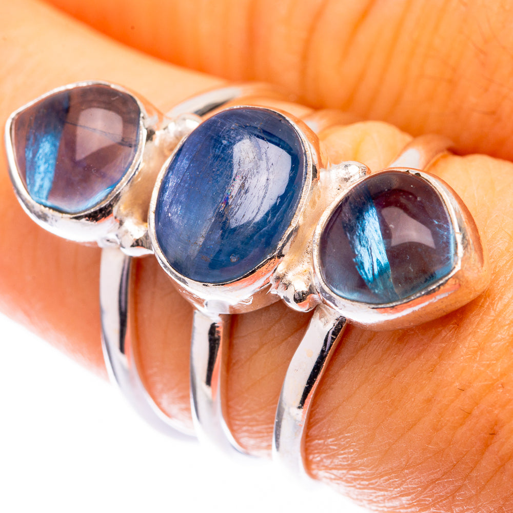 Kyanite, Blue Fluorite Ring Size 7.25 (925 Sterling Silver) R141478