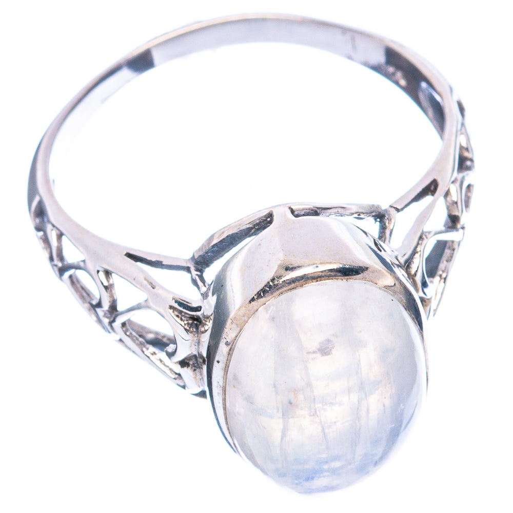Rainbow Moonstone Ring Size 9.5 (925 Sterling Silver) R4748