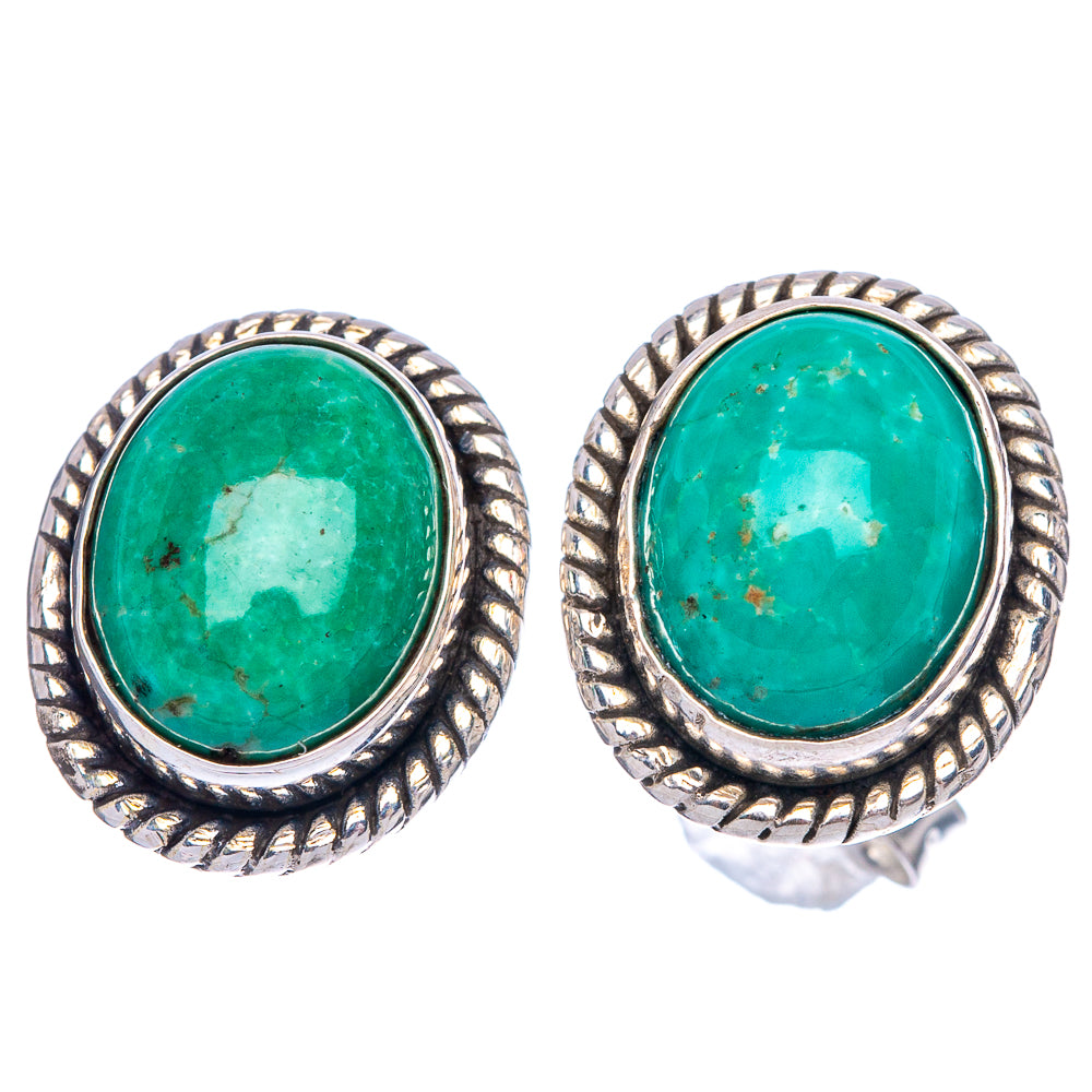 Turquoise Earrings 1/2" (925 Sterling Silver) E1502