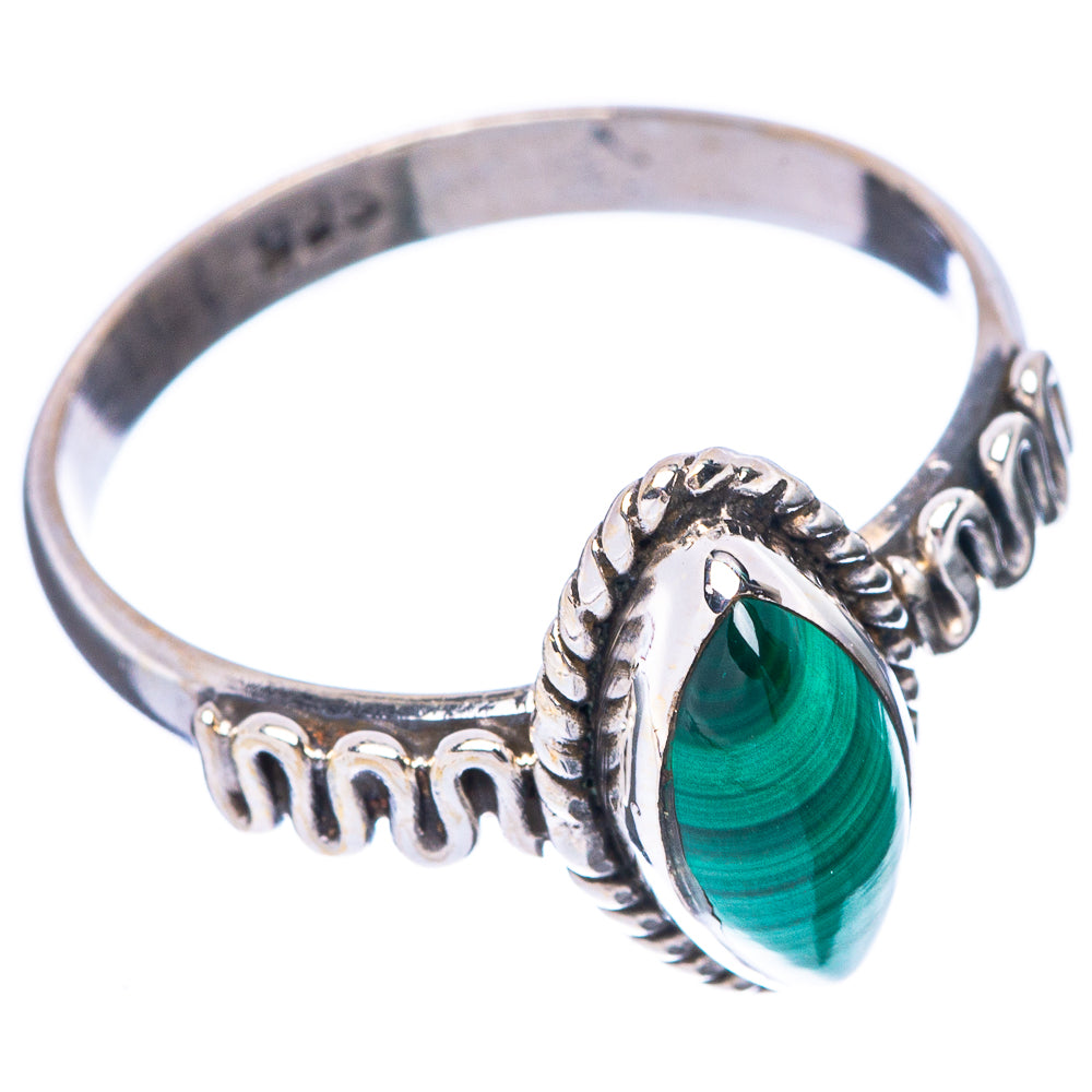Malachite Ring Size 7.25 (925 Sterling Silver) R5659