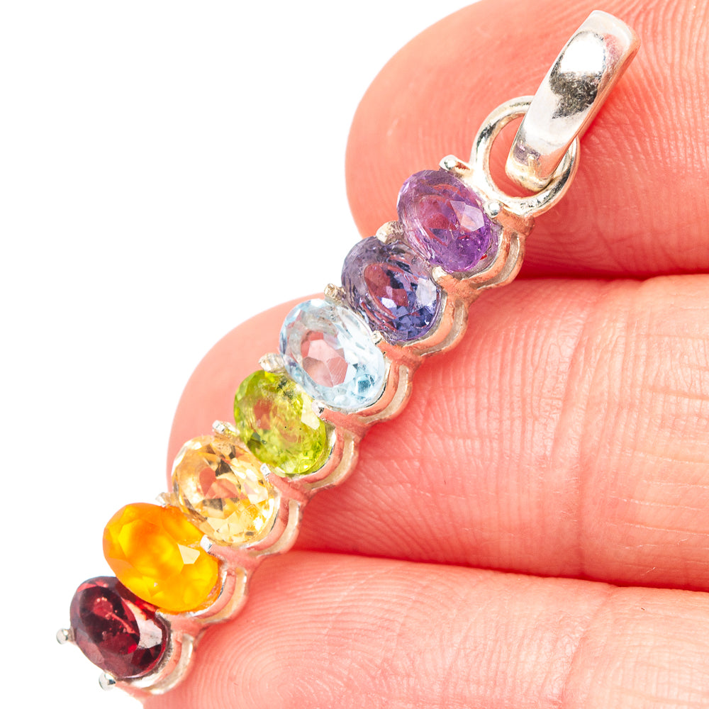 Chakra Pendant 1 5/8" (.925 Sterling Silver)