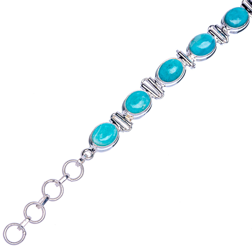 Larimar Bracelets 6 5/8 To 8" (925 Sterling Silver) B90328