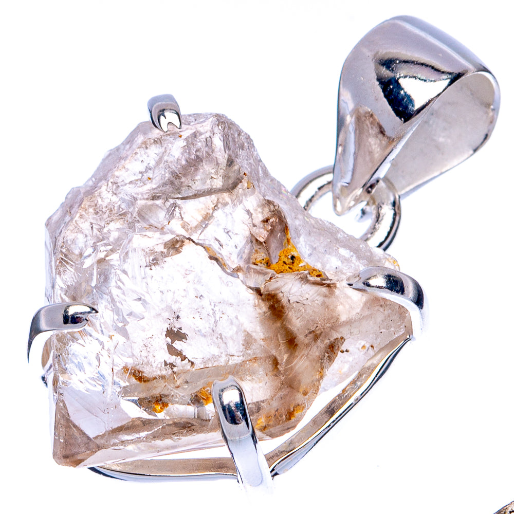 Rare Elestial Quartz Pendant 1 1/8" (925 Sterling Silver) P41497