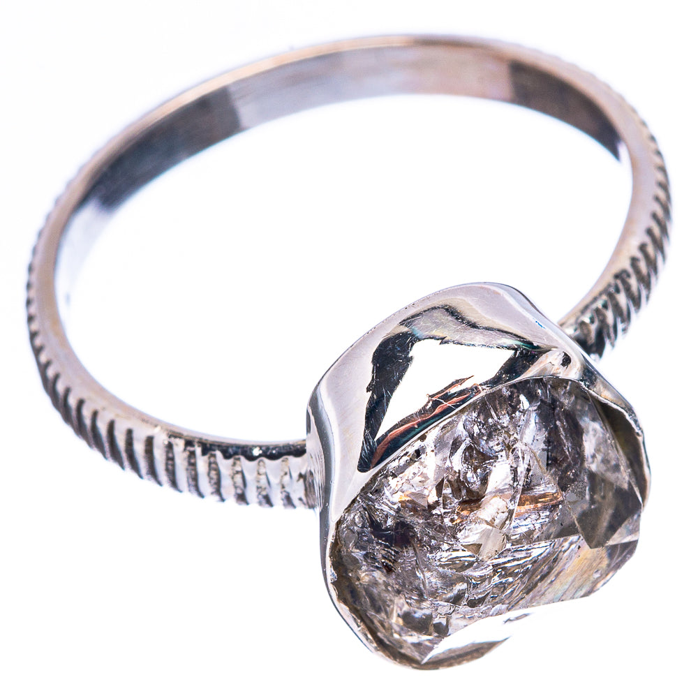 Herkimer Diamond Dainty Ring Size 8 (925 Sterling Silver) R5137
