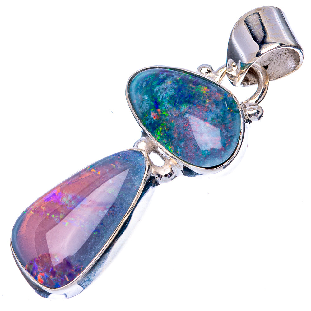 Rare Triplet Opal 925 Sterling Silver Pendant 1 5/8" (925 Sterling Silver) P42670