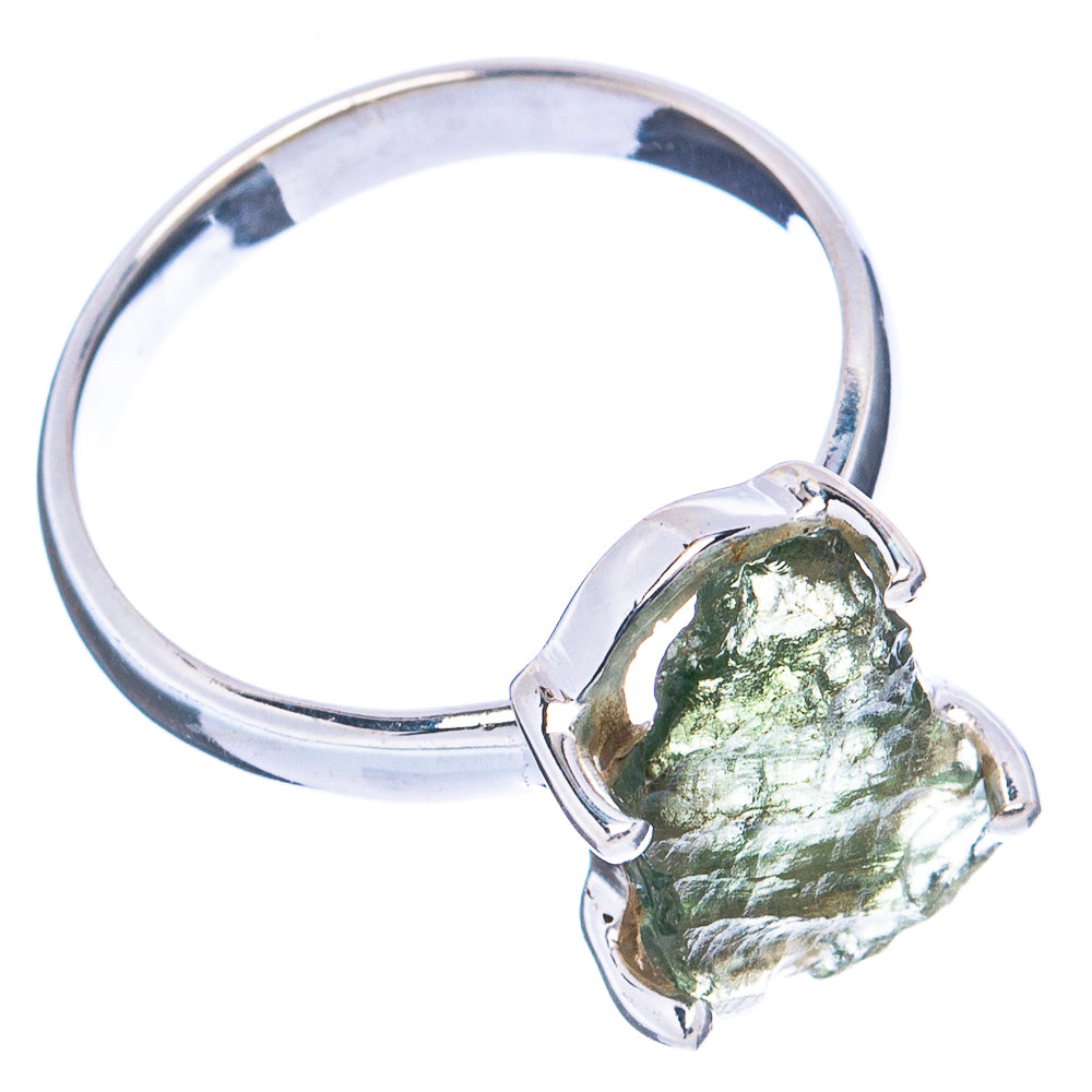 Rare Moldavite Ring Size 6 (.925 Sterling Silver)
