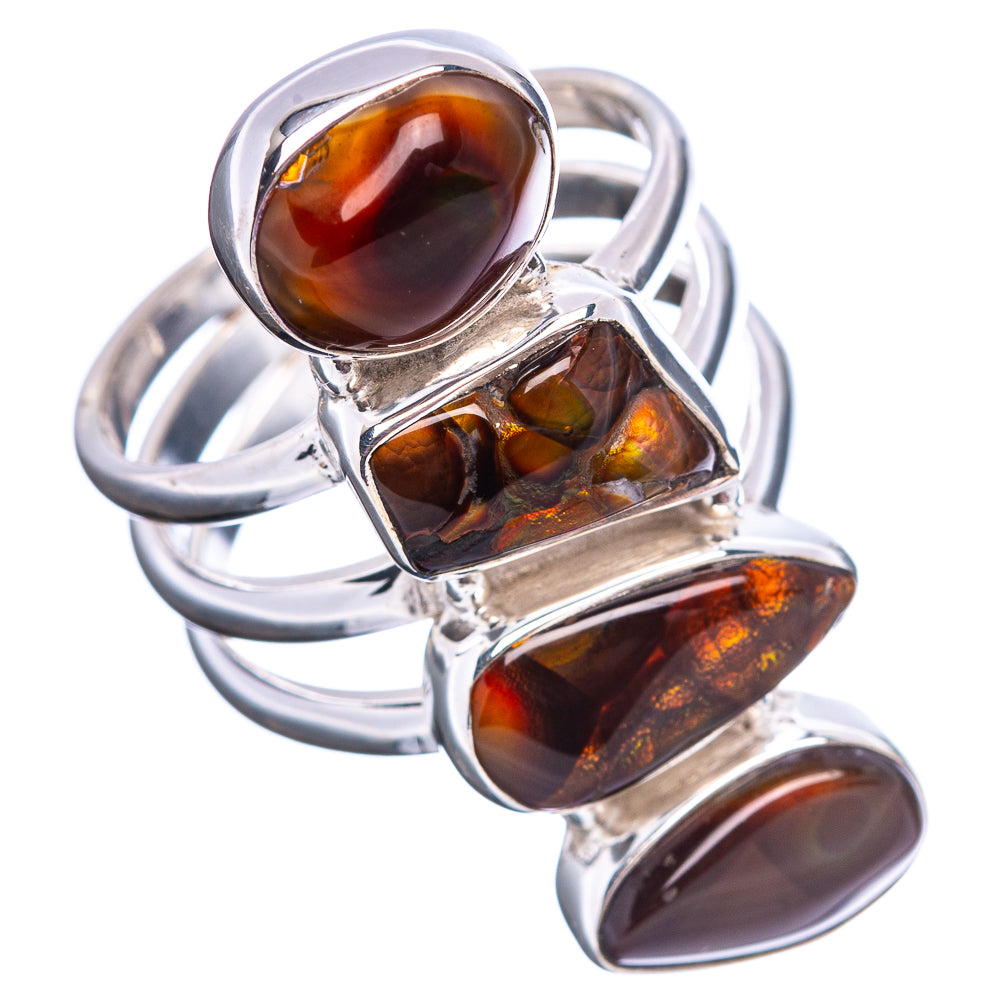 Premium Mexican Fire Opal Ring Size 8 (.925 Sterling Silver)