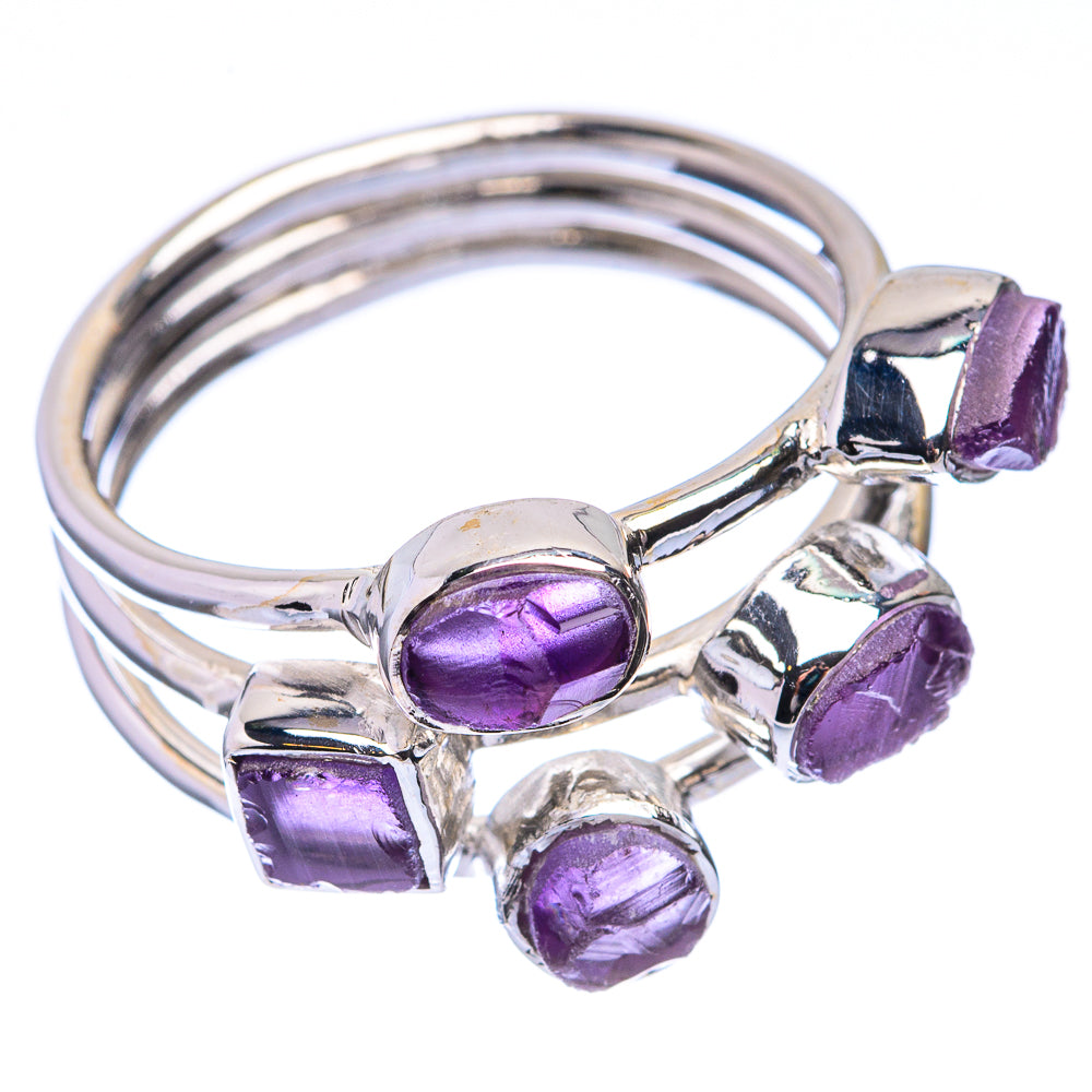 Premium Raw Amethyst Ring Size 8.75 (925 Sterling Silver) R141867