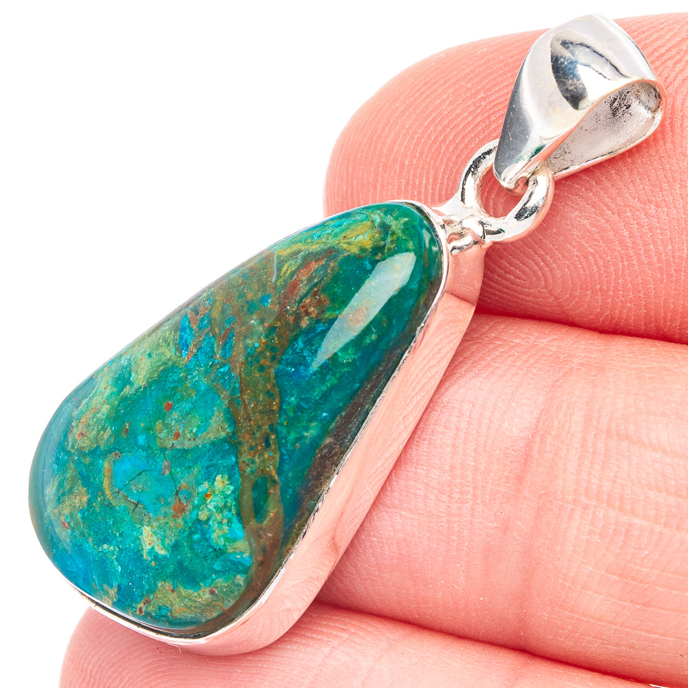 Apatite Pendant 1 3/8" (925 Sterling Silver) P44628