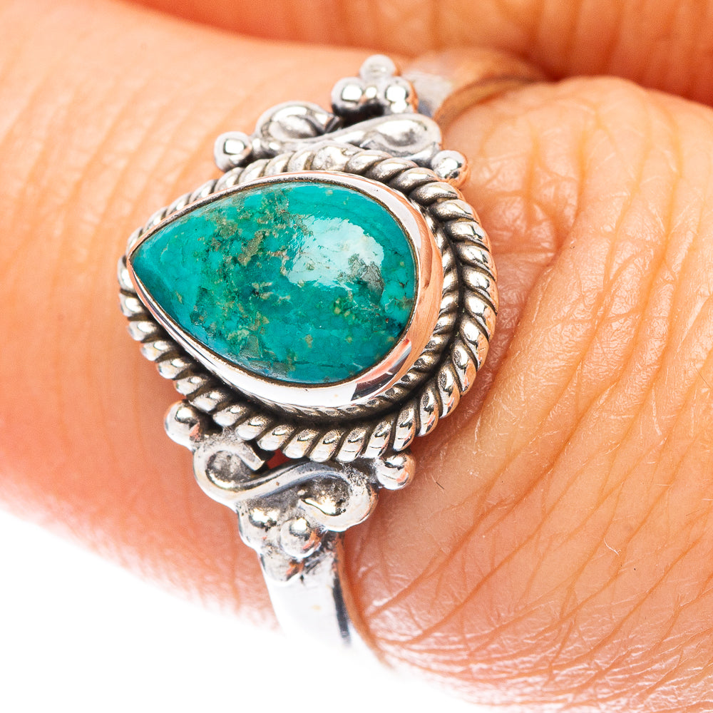 Chrysocolla Ring Size 7 (925 Sterling Silver) R5608
