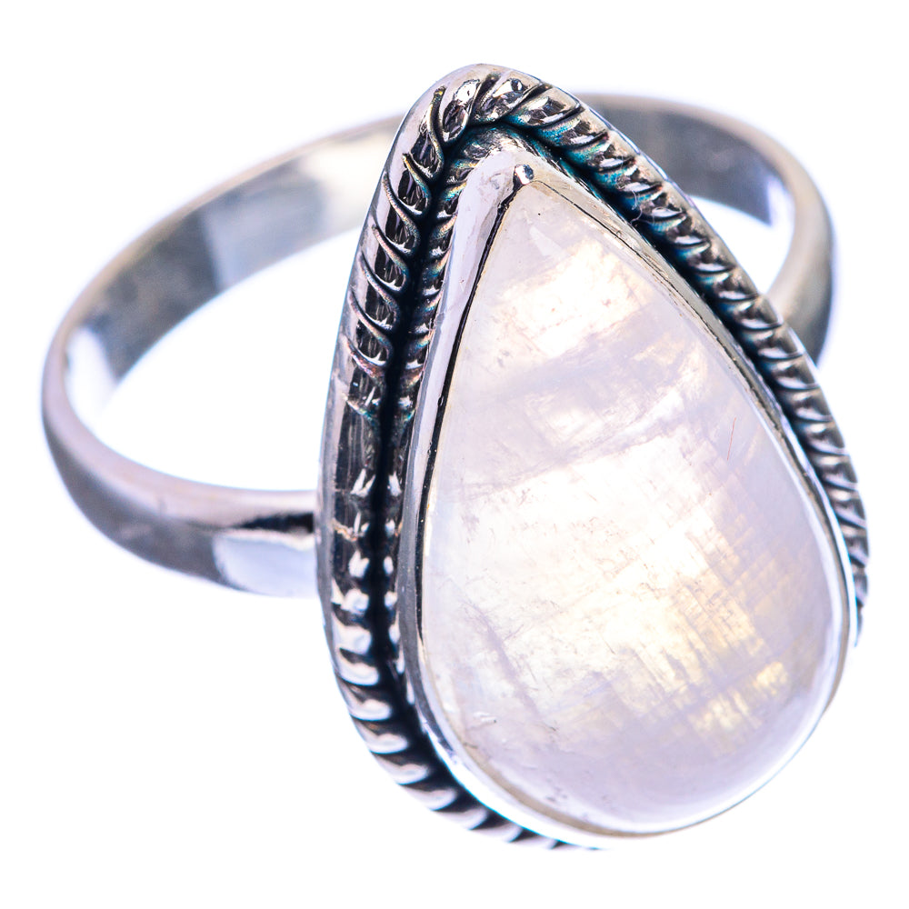Rainbow Moonstone Ring Size 100 (925 Sterling Silver) R143109